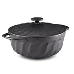 Paula Deen 3.5 Quart Cast Iron Covered Round Casserole