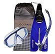 Oceanic V-6 Fins, Aeris Moray Mask, Tawali Snorkel & Mesh Bag