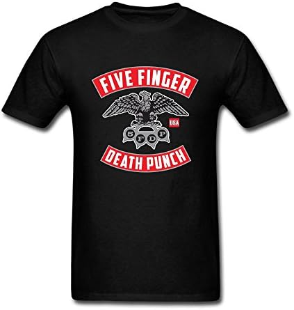 NEW 100% Cotton Five Finger Death Punch 5FDP USA Tour Men's T Shirt