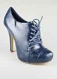 Crinkle Leatherette Oxford Heel