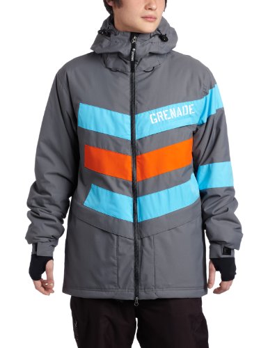 Grenade Men's Chevron Jacket, Gray, Medium
