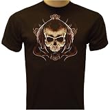Skull and Cross T-shirt, Death T-shirts, Hardcore Gothic T-shirts