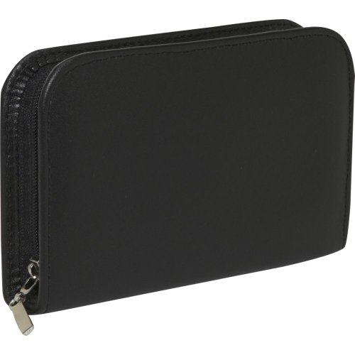 Budd Leather 8pc Men's Zippered Manicure Set (Black)