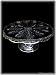 PORTICO PEDESTAL CAKE PLATE - PORTICO COLLECTION 11 INCH CRYSTAL PEDESTAL CAKE PLATE