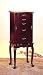 Cherry Stain Jewelry Box Armoire Lingerie Chest