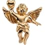 14k Yellow Gold Angel Lapel Pin 17x15.5mm - JewelryWeb