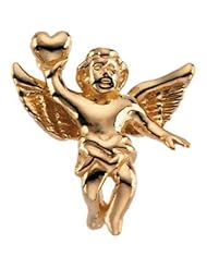 18K Yellow Angel Lapel Pin