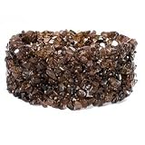 Smoky Topaz Chip Stretch Bracelet- 8 IN