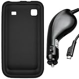 mumbi Zubehör Set Samsung i9000 Galaxy S: original Samsung KFZ Ladekabel + mumbi Silikon Skin Hülle