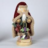 WINE NUTCRACKER TABLEPIECE - 10 PAINTED WOODEN WINE NUTCRACKER TABLEPIECE.