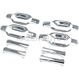 Razer Auto 2004-2012 CHEVY CHEVROLET COLORADO / 2004-2012 GMC CANYON CHROME DOOR HANDLE COVER 4D NO PASSENGER SIDE KEYHOLE