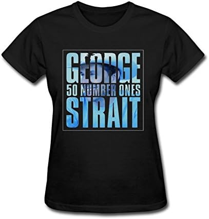 FUSHUO20WTW Women's George Strait 50 Number Ones T-shirt Size XL Black