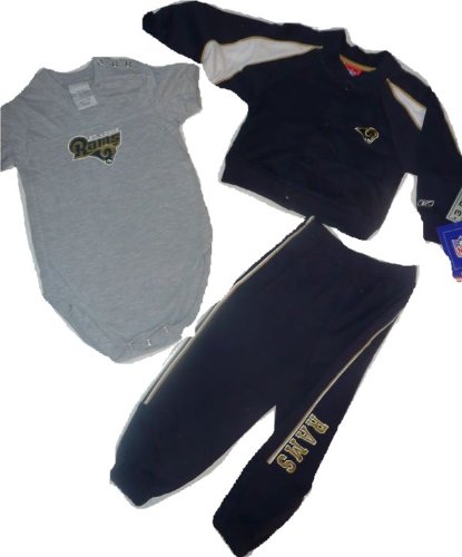 St Louis Rams Baby Infant Onesie Pants 24 Months 3 Set