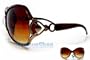 HOTLOVE Premium Sunglasses UV400 Lens Technology - Unisex 8034 Brown Frame Glassy Finish Fashion Design w Brown Gradient - Perfectly Match Everyday Apparel for Women & Men