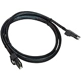 Monoprice 1m 30AWG Internal Mini SAS 36-Pin SFF-8087 Male to Mini SAS 36-Pin SFF-8087 Male Cable - Black (108189)