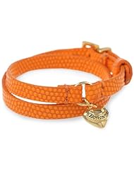 Juicy Couture Jewelry Orange Double Wrap Leather Bracelet