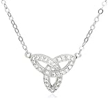 Sterling Silver Cubic Zirconia Necklace, 16"-18"