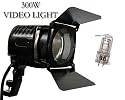 300 Watt Professional Powerful Video Light + Extra Light Bulb For Canon XL1 XL1 S XL2 XL2 S XL1E XL1 XL2E XL2 XL1H VIXIA HG21 HF10 HF20 HF11 HF11 FS200 FS100 FS11 FS10 VIXIA HF S10 VIXIA HF S100