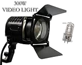 300 Watt Professional Super Powerful Video Light for Camcorders & Camera + 1 Spare Bulb