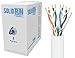 Sewell Direct SW-29899-250 SolidRun Cat6 Bulk Cable, UTP, CM, 23 AWG, High Copper Content CCA, White PVC Jacket, 250 ft.