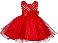 Girls Sequined Mesh Flower-Girl Dress/Pageant Dress/Party Dress 