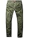 Match Mens Slim-Tapered Flat-Front Casual Pants(Light army green,34)