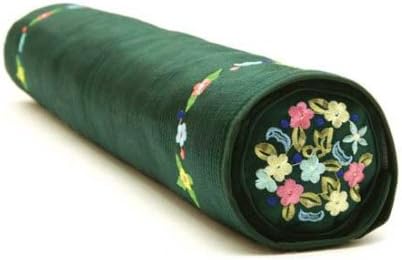 Decorative Pillow Features Activated Bamboo Carbon and Natural Color Dyes, Cylindrical, Green