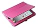 ULAK Folio Slim Fit Synthetic Leather Stand Magnetic Case Cover for Apple iPad 1 1st Generation(Flip-Hot Pink)