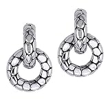 silver dangling earrings