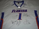 Florida Gators Starting 5 signed Florida Gators White #1 Jersey