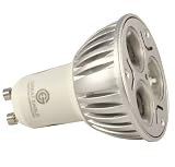Great Eagle Lighting 3x3W LED MR16 GU10 120V UL Certified 50W Equivalent Warm White Bulb 2700K 60 degree Wide Flood Dimmable Track Lighting and Recessed - 5 Year Warranty Highest quality bulb available, USA Seller.