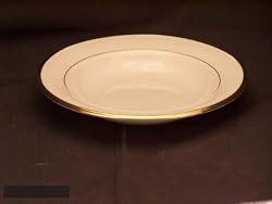 Lenox Eternal Gold Banded Ivory China Pasta Bowl/Rim Soup