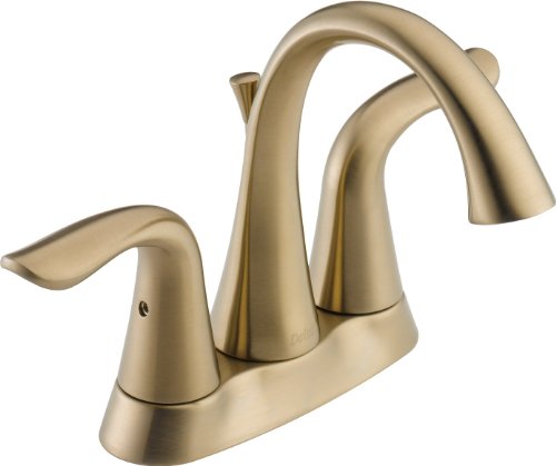 Delta Faucet 2538-CZMPU-DST Lahara Two Handle Centerset Lavatory Faucet, Champagne Bronze