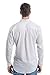 Z.KANG Men's Casual Linen Solid Long Sleeve Roll-up Shirt (Large)