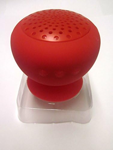 Mushroom Mini Bluetooth Speaker Wireless Waterproof Silicon Suction Red