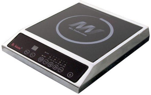 Buy Sunpentown SR951T 12″ Portable Induction Cooktop with Stainless Steel Housing, 7 Power Settings, 7 Temperature Settings, Glass Panel Control and Glass Ceramic Top