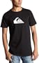 Quiksilver Men's The Mountain Shortsleeve T-Shirt,Black With White,Medium