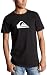 Quiksilver Young Men's The Mountain Shortsleeve T-Shirt,Black With White,Medium