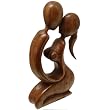 Abstract Kissing Couple Figurine - 12"