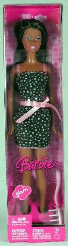 Childrens Toyshop  Toys : Barbie Glam Nikki Doll with Black Dress