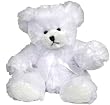 11" White Puffy Bear
