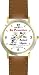 Habit 1 - To Be or Not to Be (English Text) - DELUXE TWO-TONE WATCH from THE 7 HABITS - WATCH COLLECTION BY WATCHBUDDY&reg; - Arabic Numbers - Brown Leather Strap-Size-Large ( Men's Size or Jumbo Women's Size )