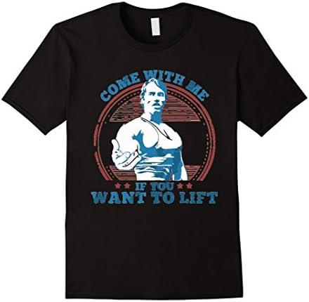 Men's Come with me if you want to lift T-Shirt Medium Black