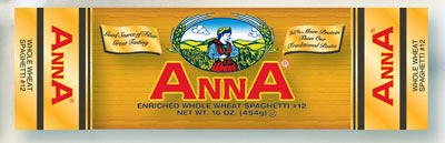 Anna Whole Wheat Spaghetti #12 1 lb (454 g) by Anna