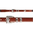 BRENT BELT - Belgian Leather, Double Loop, Mens