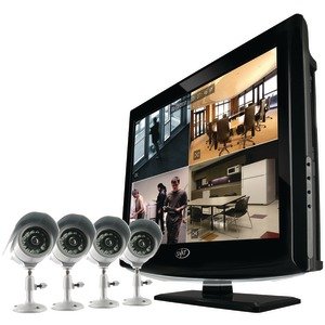 New High Quality SVAT CV503 8CH19M 002 SYNC 19 LCD ALL IN ONE SECURITY SYSTEM WITH 4 HI RES INDOOR/OUTDOOR SURVEILLANCE CAMERAS (OBS SYSTEMS/HOME SECURITY)