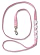 Pink leash with flower accent - 4ft