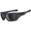 Oakley Pit Bull Men's Active Sports Sunglasses/Eyewear - Crystal Black/Black Iridium