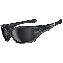 Oakley Pit Bull Men's Active Sports Sunglasses/Eyewear - Crystal Black/Black Iridium