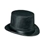 Black Dura-Form Vel-Felt Top Hat